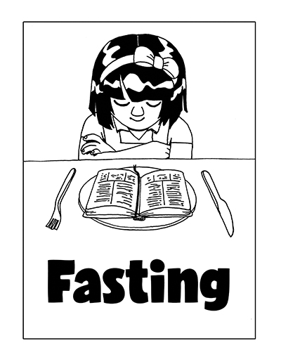Fasting And Prayer Sheets Coloring Pages